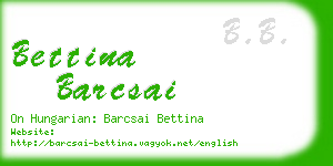 bettina barcsai business card